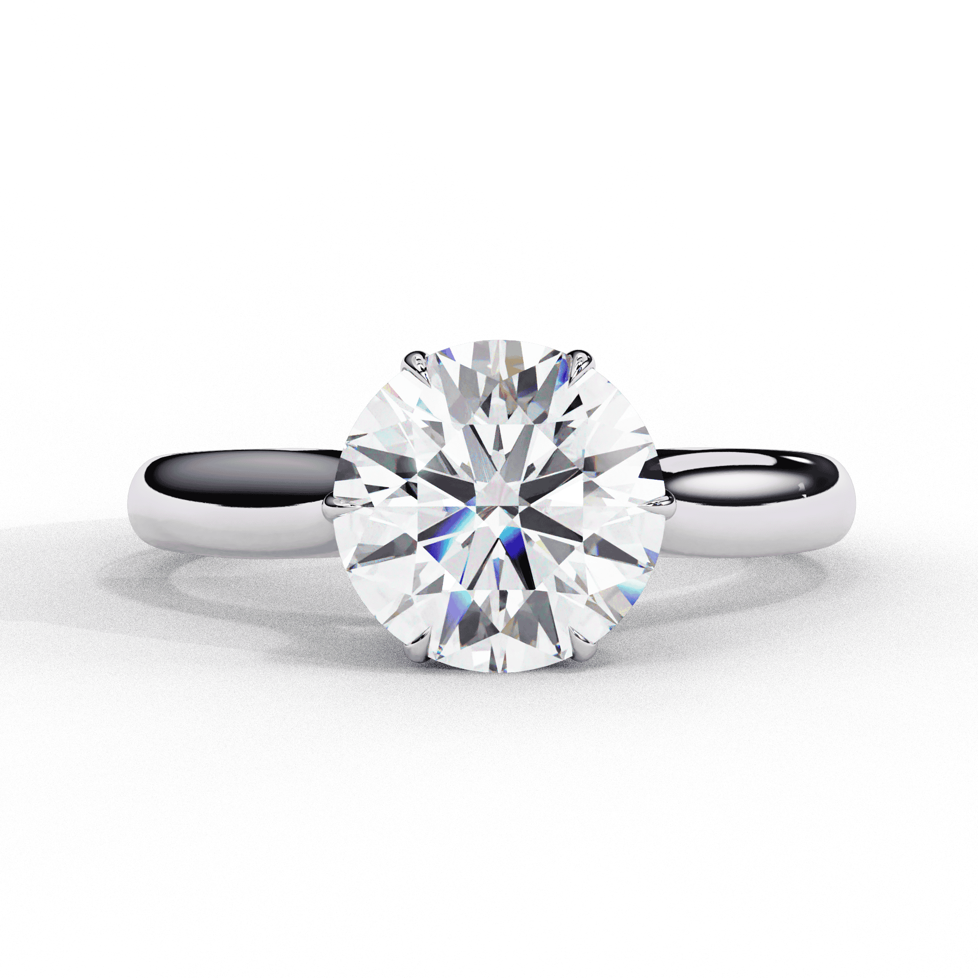 Round Brilliant Solitaire Diamond Engagement Ring